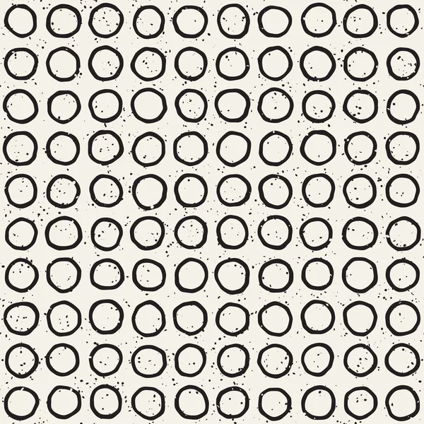 Seamless pattern with hand drawn lines. Abstract background with freehand brush strokes. Black and white texture. Ornament for wrapping paper. — Stock Vector