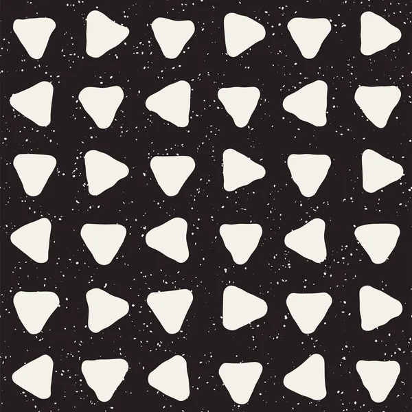 El ile Seamless Modeli hatları çizilmiş. Arka plan serbest fırça darbeleriyle. Siyah ve beyaz doku. Kağıt ambalaj için süsleme.