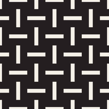 Vektör kesintisiz geometrik desen çapraz tarama. Grafik veya arka plan geçti. Damalı motif. Sorunsuz doku crosshatched kalın çizgiler. Kafes basit kumaş baskı.