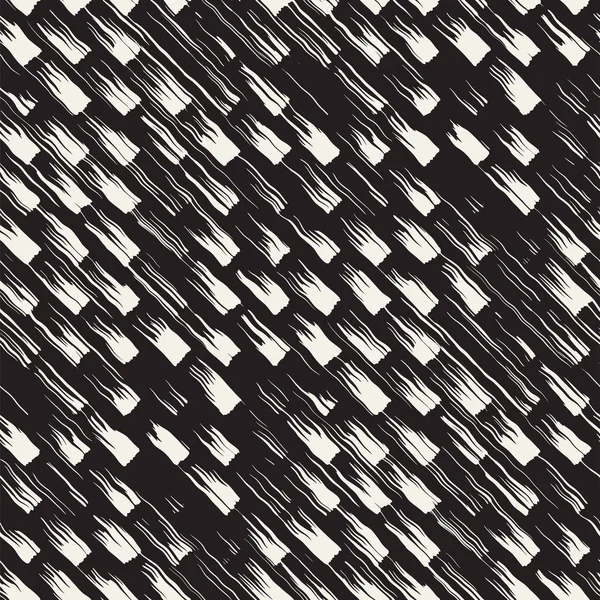 Vektör Dikişsiz desen fırça çizgileri ve vuruş. Siyah ve beyaz arka plan mürekkep elemanları ile. El doku boyalı.