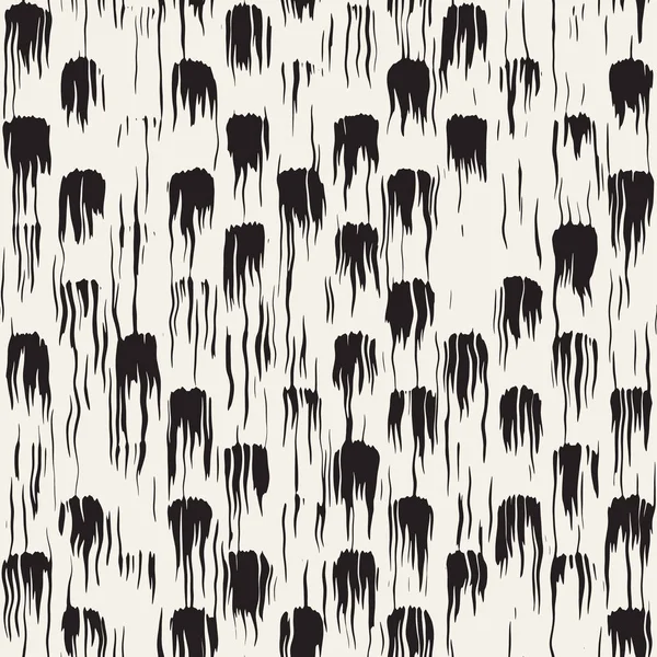 Vektör Dikişsiz desen fırça çizgileri ve vuruş. Siyah ve beyaz arka plan mürekkep elemanları ile. El doku boyalı.