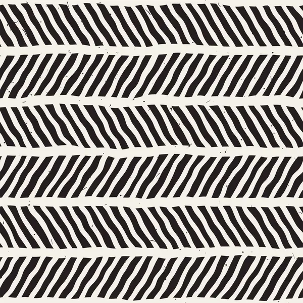 El ile Dikişsiz desen fırça darbeleriyle çizilmiş. Mürekkep doodle illüstrasyon. Geometrik tek renkli vektör desen.