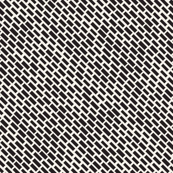 Siyah ve beyaz düzensiz kesik çizgiler desen. Modern soyut vektör sorunsuz arka plan. Şık kaotik çizgili Mozaik