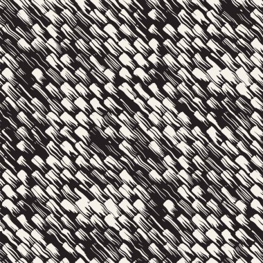 Vektör Dikişsiz desen fırça çizgileri ve vuruş. Siyah ve beyaz arka plan mürekkep elemanları ile. El doku boyalı.