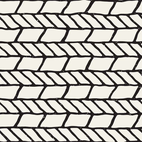 El ile Dikişsiz desen fırça darbeleriyle çizilmiş. Mürekkep doodle illüstrasyon. Geometrik tek renkli vektör desen.