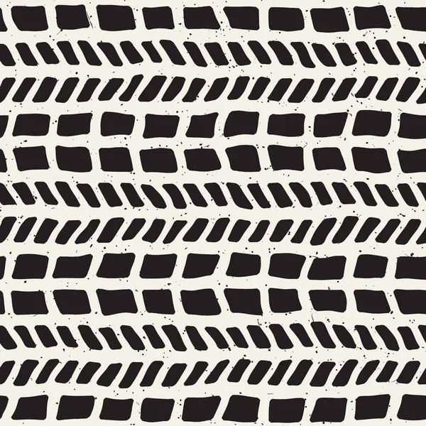 El ile Dikişsiz desen fırça darbeleriyle çizilmiş. Mürekkep doodle illüstrasyon. Geometrik tek renkli vektör desen.