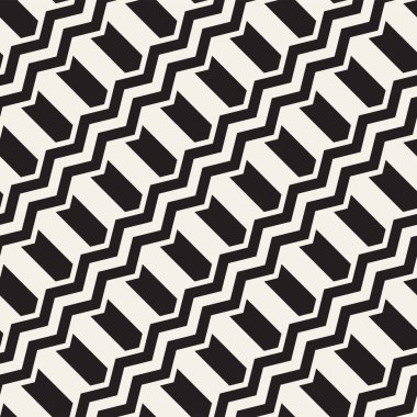 Vektör sorunsuz zikzak çizgi deseni. Şık geometrik arka plan. Yinelenen kafes arka plan