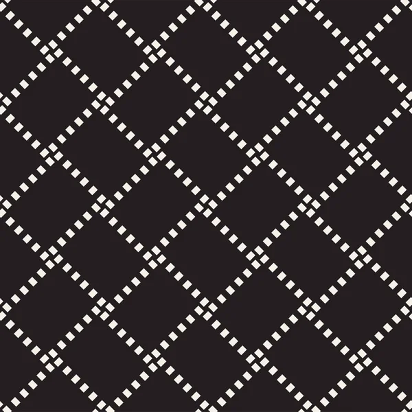 Crosshatch vector seamless geometric pattern. Crossed graphic rectangles background. Checkered motif. Seamless texture of crosshatched bold lines. Trellis simple fabric print. — Stock Vector