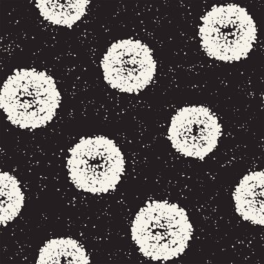 Pasaklı vektörel desen dağınık daire şekilleriyle birlikte. Sorunsuz doku arka plan yazdırma, kumaş, tekstil, ambalaj kağıdı, duvar kağıdı