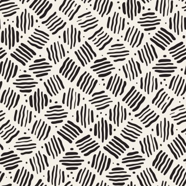 Serbest Seamless modeli. Vektör soyut kaba hatları arka plan. Elle çizilmiş vuruş.