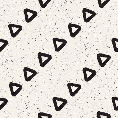 El ile Seamless Modeli hatları çizilmiş. Arka plan serbest fırça darbeleriyle. Siyah ve beyaz doku. Kağıt ambalaj için süsleme.