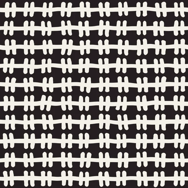 El ile Seamless Modeli hatları çizilmiş. Arka plan serbest fırça darbeleriyle. Siyah ve beyaz doku. Kağıt ambalaj için süsleme.