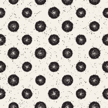 Pasaklı vektörel desen dağınık daire şekilleriyle birlikte. Sorunsuz doku arka plan yazdırma, kumaş, tekstil, ambalaj kağıdı, duvar kağıdı