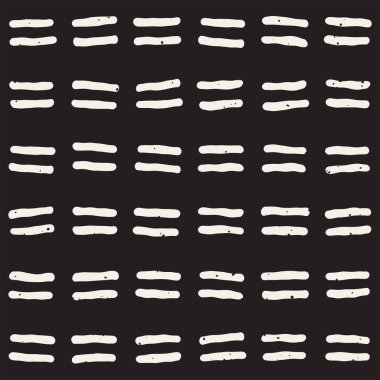 El ile Seamless Modeli hatları çizilmiş. Arka plan serbest fırça darbeleriyle. Siyah ve beyaz doku. Kağıt ambalaj için süsleme.