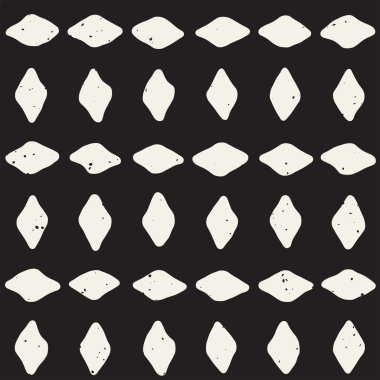 El ile Seamless Modeli hatları çizilmiş. Arka plan serbest fırça darbeleriyle. Siyah ve beyaz doku. Kağıt ambalaj için süsleme.