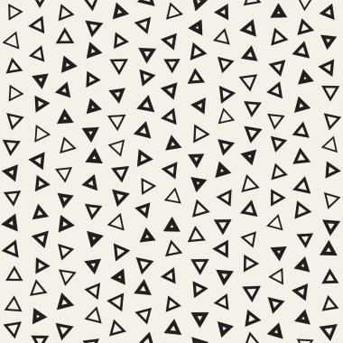 Sorunsuz ilkel karmakarışık minimalizm desenleri. Geometrik şekiller rastgele dağılmış. Arka plan tasarım