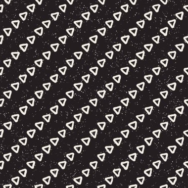 El ile Seamless Modeli hatları çizilmiş. Arka plan serbest fırça darbeleriyle. Siyah ve beyaz doku. Kağıt ambalaj için süsleme.