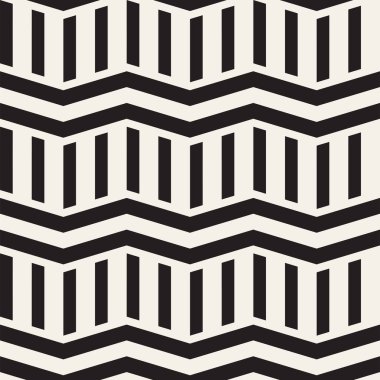 Vektör sorunsuz zikzak çizgi deseni. Şık geometrik arka plan. Yinelenen kafes arka plan