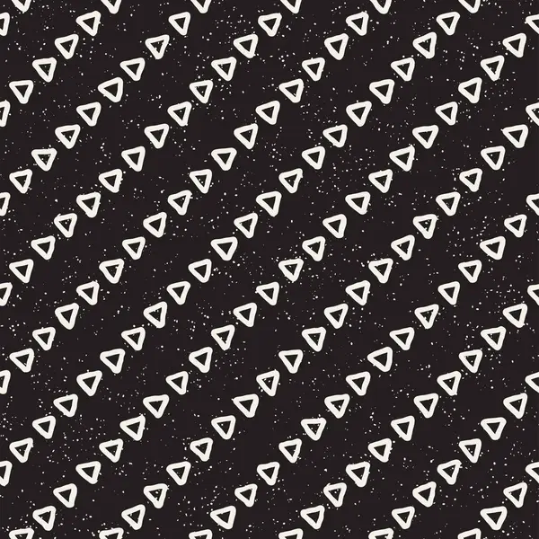 Бесшовный рисунок с нарисованными вручную линиями. Абстрактный фон со свободными поглаживаниями кисточкой. Черно-белая текстура. Украшение для оберточной бумаги . — стоковый вектор