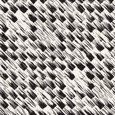 Vektör Dikişsiz desen fırça çizgileri ve vuruş. Siyah ve beyaz arka plan mürekkep elemanları ile. El doku boyalı.