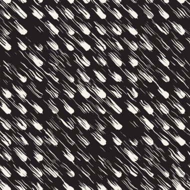 Vektör Dikişsiz desen fırça çizgileri ve vuruş. Siyah ve beyaz arka plan mürekkep elemanları ile. El doku boyalı.