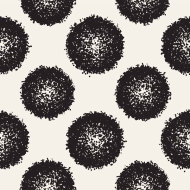 Pasaklı vektörel desen dağınık daire şekilleriyle birlikte. Sorunsuz doku arka plan yazdırma, kumaş, tekstil, ambalaj kağıdı, duvar kağıdı