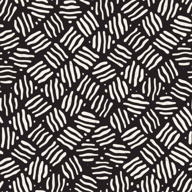 Serbest Seamless modeli. Vektör soyut kaba hatları arka plan. Elle çizilmiş vuruş.