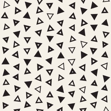 Sorunsuz ilkel karmakarışık minimalizm desenleri. Geometrik şekiller rastgele dağılmış. Arka plan tasarım