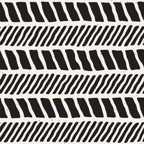 Elle çizilmiş stil seamless modeli. Soyut geometrik döşeme arka plan siyah ve beyaz. Vektör doodle hat kafes
