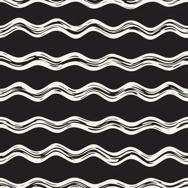 Doodle hatları ile dekoratif seamless modeli. El grungy dalgalı çizgiler arka plan boyalı. Trendy sonsuz serbest doku