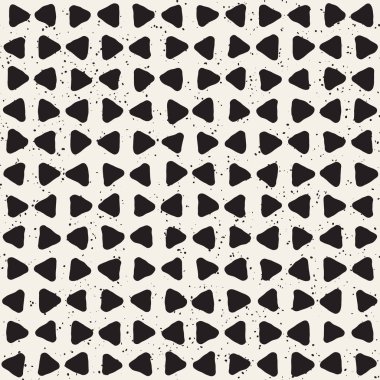 El ile Seamless Modeli hatları çizilmiş. Arka plan serbest fırça darbeleriyle. Siyah ve beyaz doku. Kağıt ambalaj için süsleme.