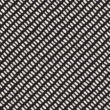 Elle çizilmiş stil seamless modeli. Soyut geometrik döşeme arka plan siyah ve beyaz. Vektör doodle hat kafes