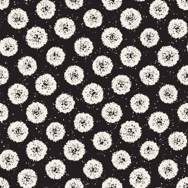 Pasaklı vektörel desen dağınık daire şekilleriyle birlikte. Sorunsuz doku arka plan yazdırma, kumaş, tekstil, ambalaj kağıdı, duvar kağıdı