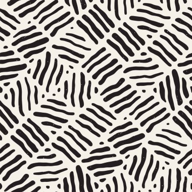 Serbest Seamless modeli. Vektör soyut kaba hatları arka plan. Elle çizilmiş vuruş.