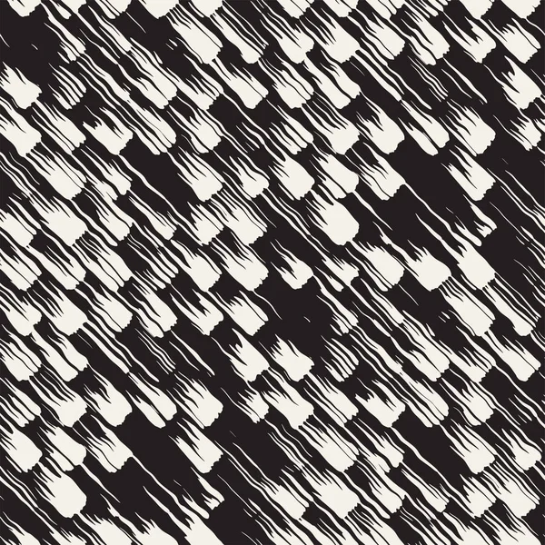 Vektör Dikişsiz desen fırça çizgileri ve vuruş. Siyah ve beyaz arka plan mürekkep elemanları ile. El doku boyalı.