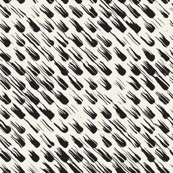 Vektör Dikişsiz desen fırça çizgileri ve vuruş. Siyah ve beyaz arka plan mürekkep elemanları ile. El doku boyalı.