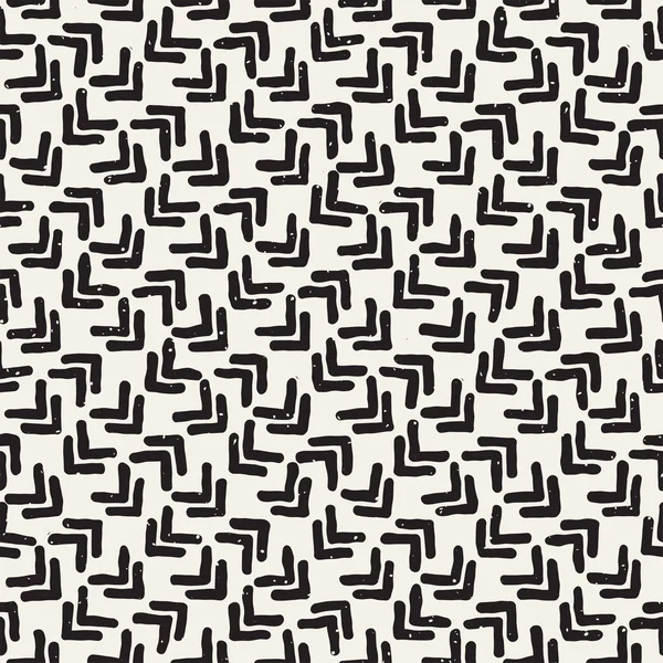 El ile Seamless Modeli hatları çizilmiş. Arka plan serbest fırça darbeleriyle. Siyah ve beyaz doku. Kağıt ambalaj için süsleme.
