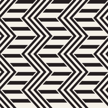 Vektör sorunsuz zikzak çizgi deseni. Şık geometrik arka plan. Yinelenen kafes arka plan