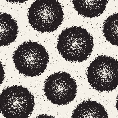 Pasaklı vektörel desen dağınık daire şekilleriyle birlikte. Sorunsuz doku arka plan yazdırma, kumaş, kart, ambalaj kağıdı, duvar kağıdı