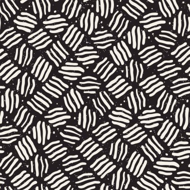 Serbest Seamless modeli. Vektör soyut kaba hatları arka plan. Elle çizilmiş vuruş.