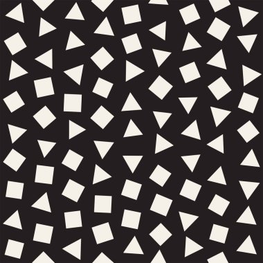 Sorunsuz ilkel karmakarışık minimalizm desenleri. Geometrik şekiller rastgele dağılmış. Arka plan tasarım