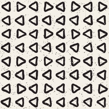 El ile Seamless Modeli hatları çizilmiş. Arka plan serbest fırça darbeleriyle. Siyah ve beyaz doku. Kağıt ambalaj için süsleme.