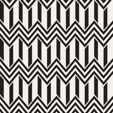 Vektör sorunsuz zikzak çizgi deseni. Şık geometrik arka plan. Yinelenen kafes arka plan