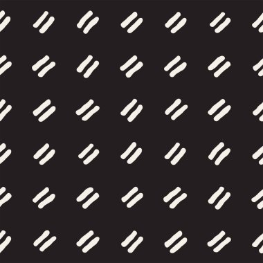 Elle çizilmiş stil etnik seamless modeli. Soyut geometrik döşeme arka plan siyah ve beyaz. Vektör Serbest doodle doku.