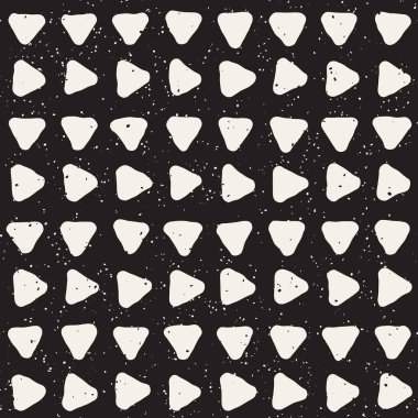 El ile Seamless Modeli hatları çizilmiş. Arka plan serbest fırça darbeleriyle. Siyah ve beyaz doku. Kağıt ambalaj için süsleme.