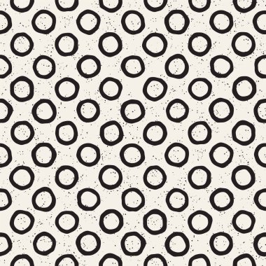 El ile Seamless Modeli hatları çizilmiş. Arka plan serbest fırça darbeleriyle. Siyah ve beyaz doku. Kağıt ambalaj için süsleme.