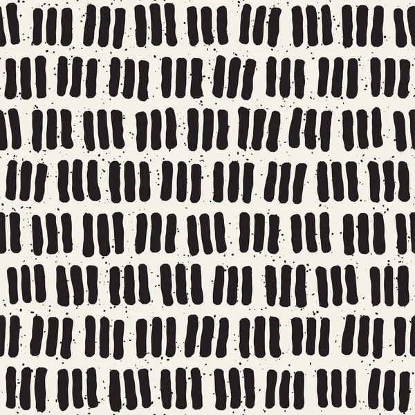 El ile Seamless Modeli hatları çizilmiş. Arka plan serbest fırça darbeleriyle. Siyah ve beyaz doku. Kağıt ambalaj için süsleme.