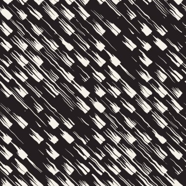 Vektör Dikişsiz desen fırça çizgileri ve vuruş. Siyah ve beyaz arka plan mürekkep elemanları ile. El doku boyalı.