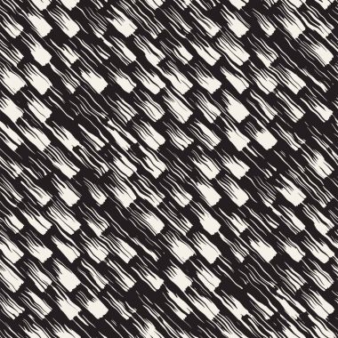 Vektör Dikişsiz desen fırça çizgileri ve vuruş. Siyah ve beyaz arka plan mürekkep elemanları ile. El doku boyalı.