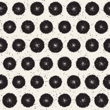 Pasaklı vektörel desen dağınık daire şekilleriyle birlikte. Sorunsuz doku arka plan yazdırma, kumaş, kart, ambalaj kağıdı, duvar kağıdı